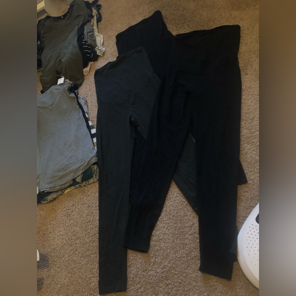 Maternity leggings bundle of 3 sz M